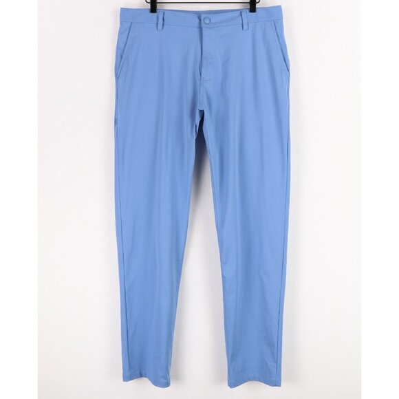 Rhone Commuter Pants Mens 35 X 33 Blue Stretch Performance Polyester 100161 - Picture 2 of 10